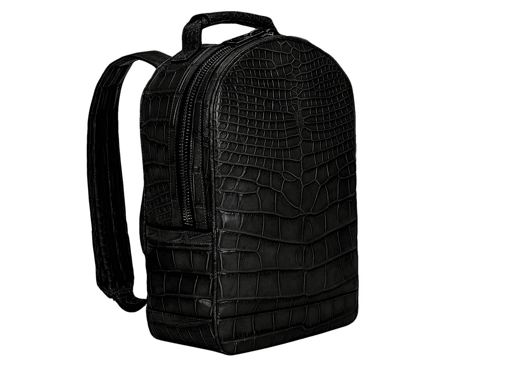 Genuine-crocodile-backpack black