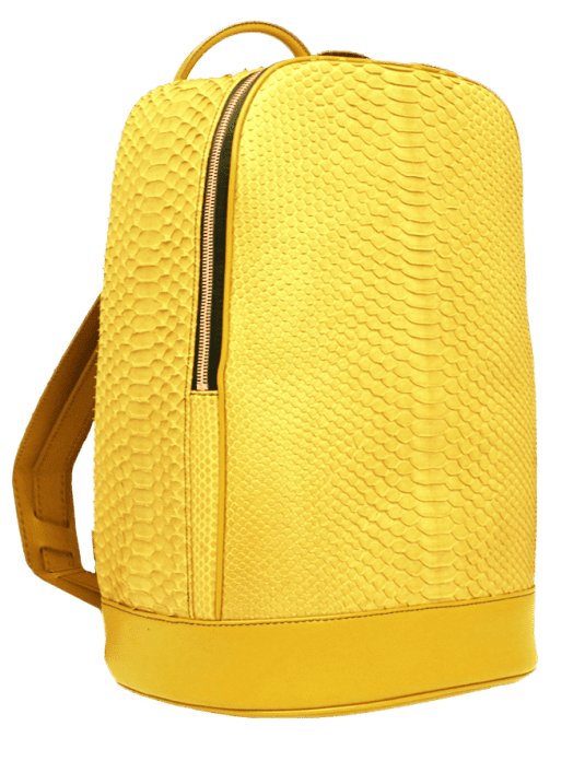 Gelber Python-Rucksack