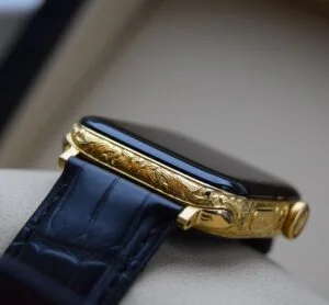 Luxury Apple Watch 14 24k zinare agogon apple engraving