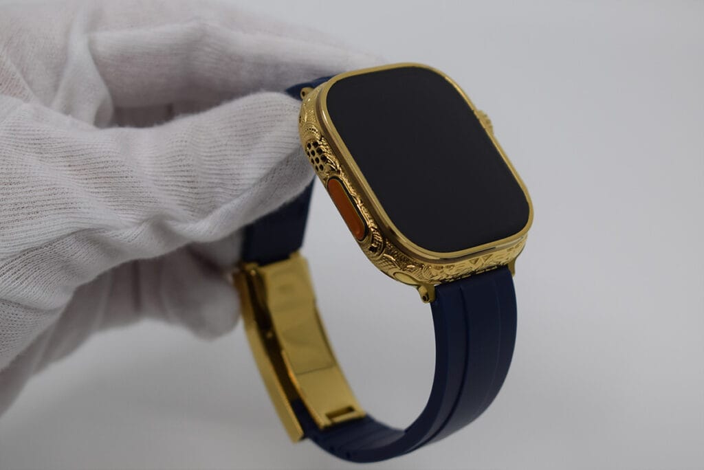 24k gold apple watch ultra 2 blue rolex