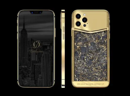 24k gold iphone 12 pro carbon gold vanquish