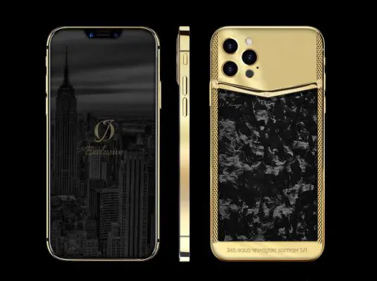 24k gold iphone 12 pro carbon vanquish
