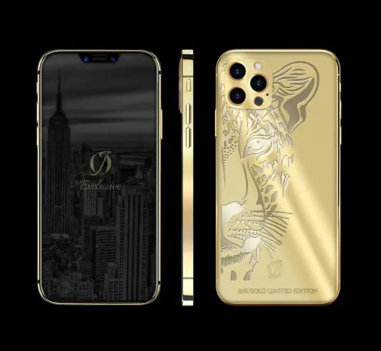 24k gold iphone 12 pro panther