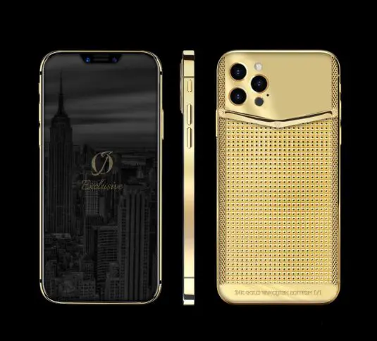 24k gold iphone 12 pro vanquish clous de paris