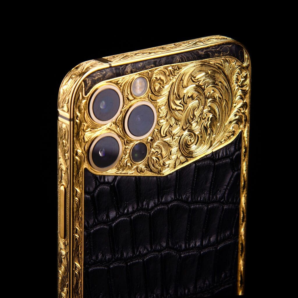 Gravure en or 24 carats sur iPhone 13 Pro Max