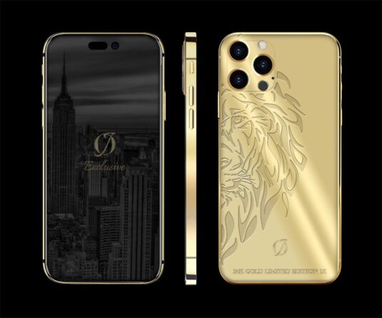 24k gold iphone 14 pro lion edition