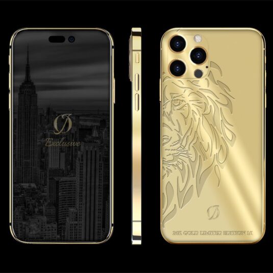 24k gold iphone 14 pro lion edition