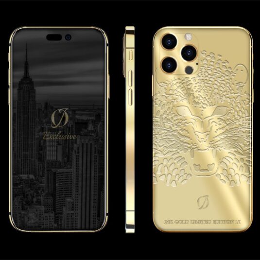 24k gold iphone 14 pro max tiger