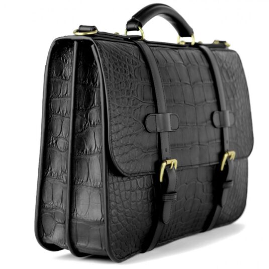 Black Alligator briefcase english design