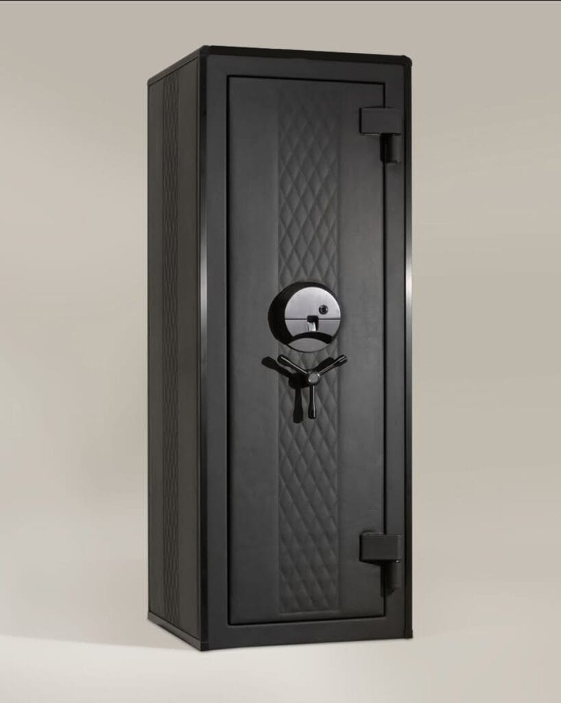 Black Leather Luxury Safe