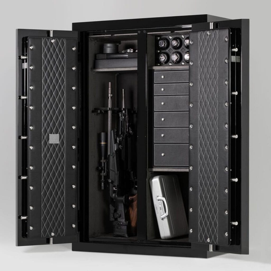black luxury gun safe
