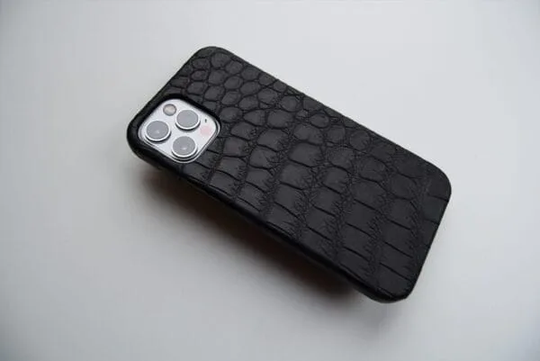 Crocodile case iphone 12 pro black3