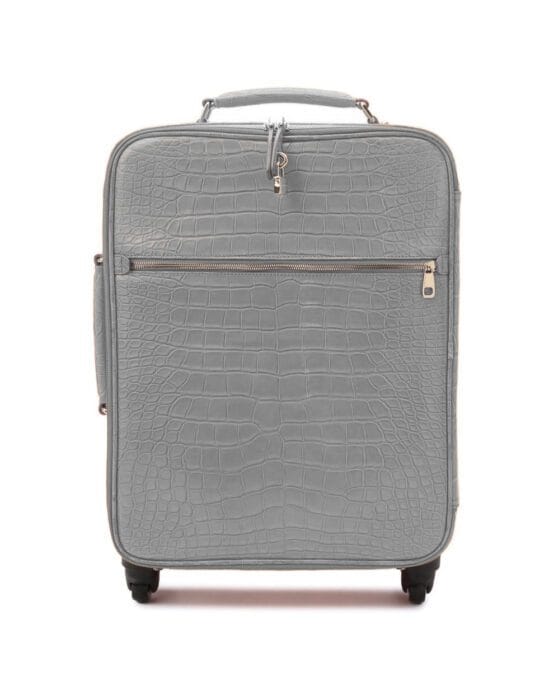 GREY CROCODILE LUGGAGE SET
