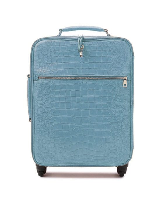 LIGHT BLUECROCODILE LUGGAGE FRONT