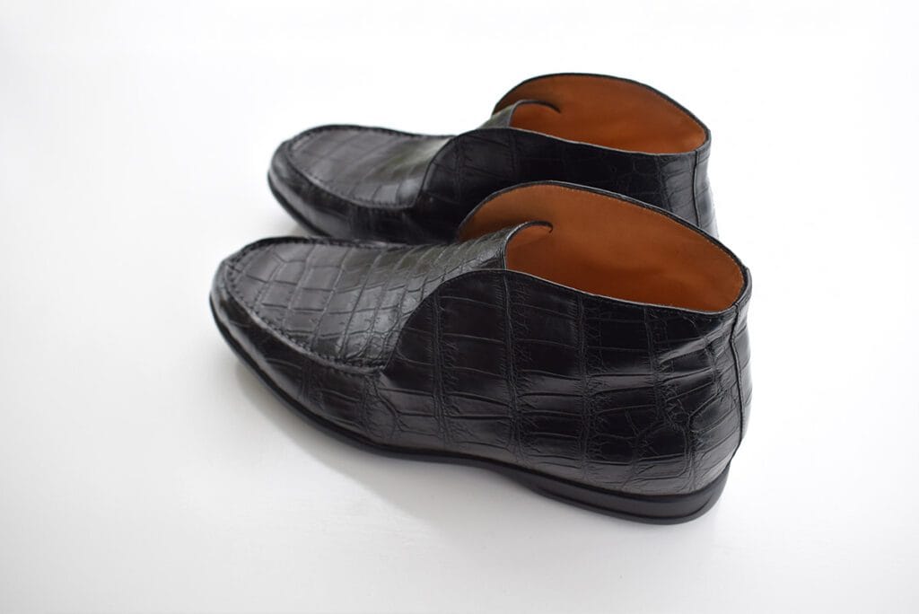black crocodile shoes loro piana