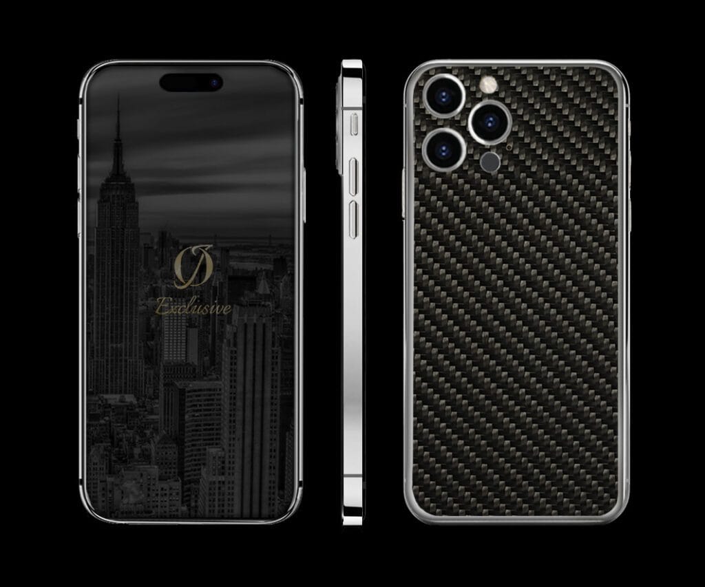 SILVER Iphone 14 pro 3k carbon