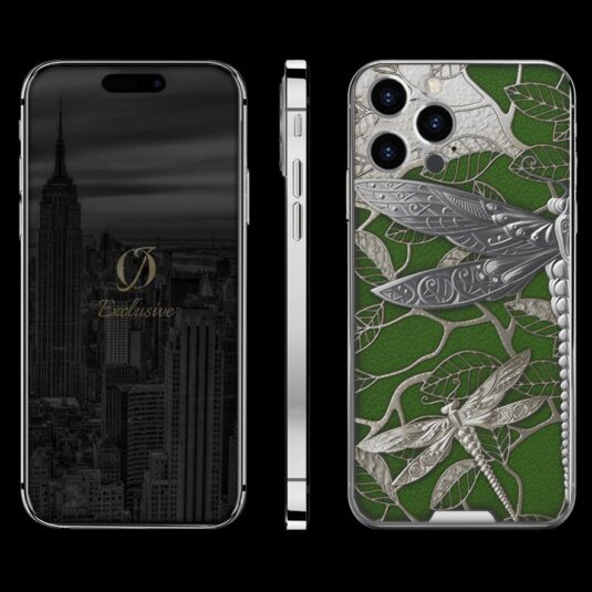 SILVER IPHONE 14 PRO MAX BUTTERFLY