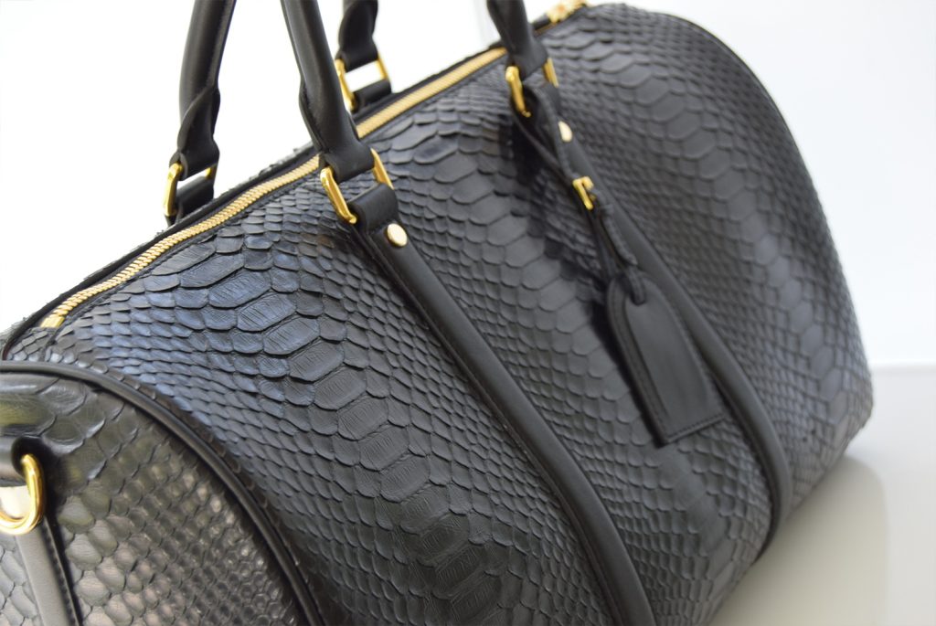 Small size python duffle bag oj