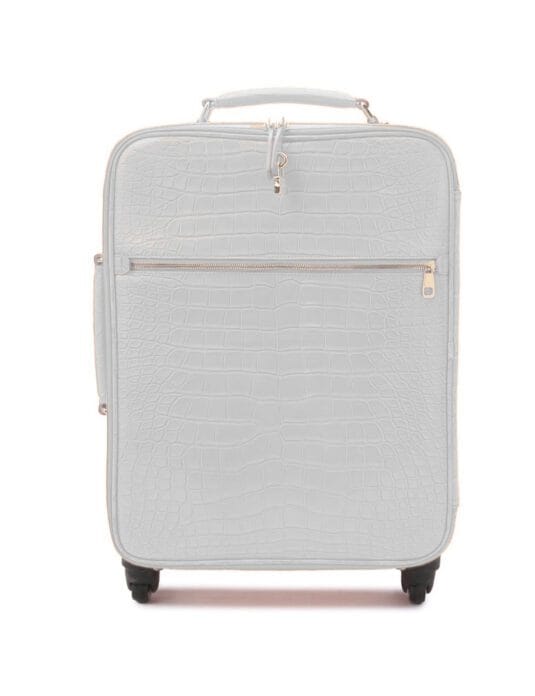 WHITE CROCODILE LUGGAGE FRONT