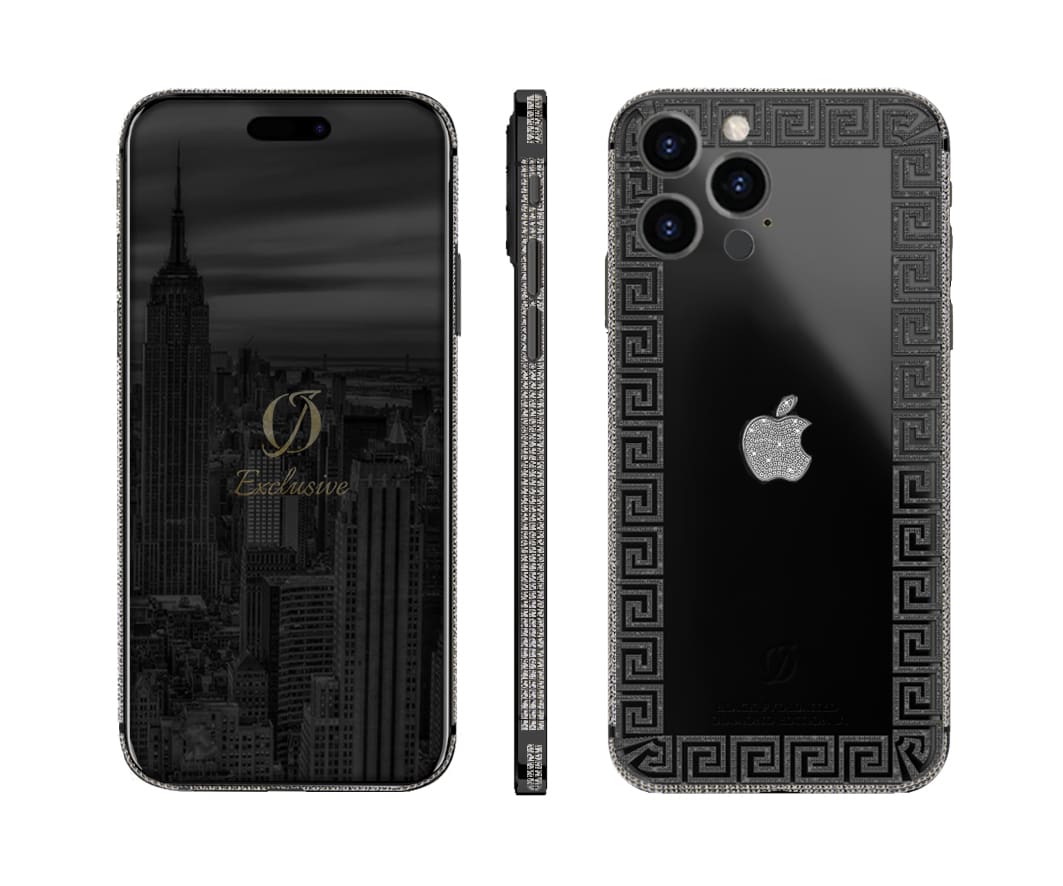black iphone 16 pro max diamonds