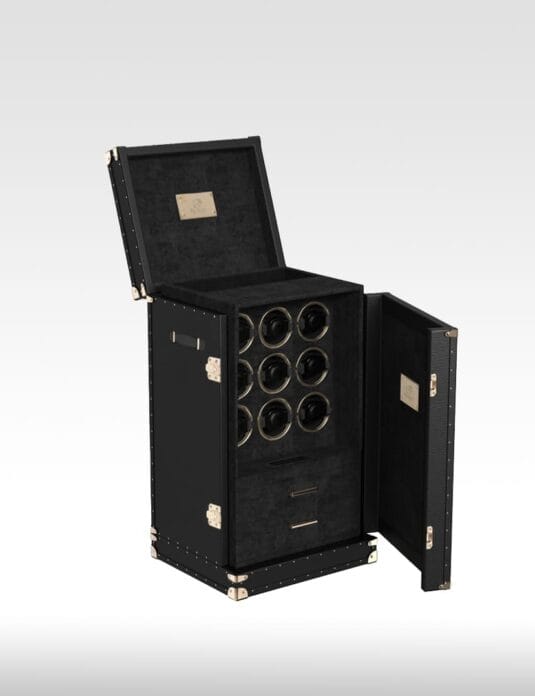 Leather Watch Winder Safe