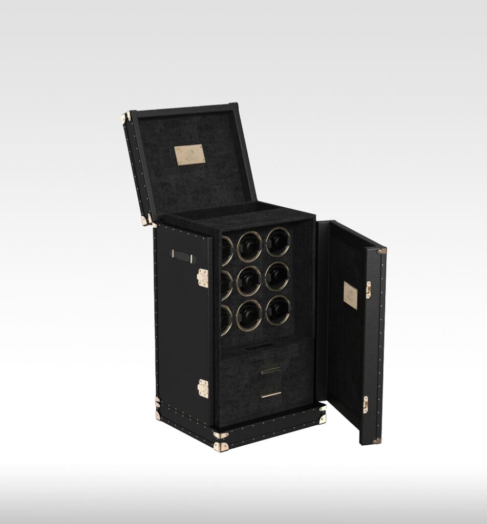 Leather Watch Winder Safe