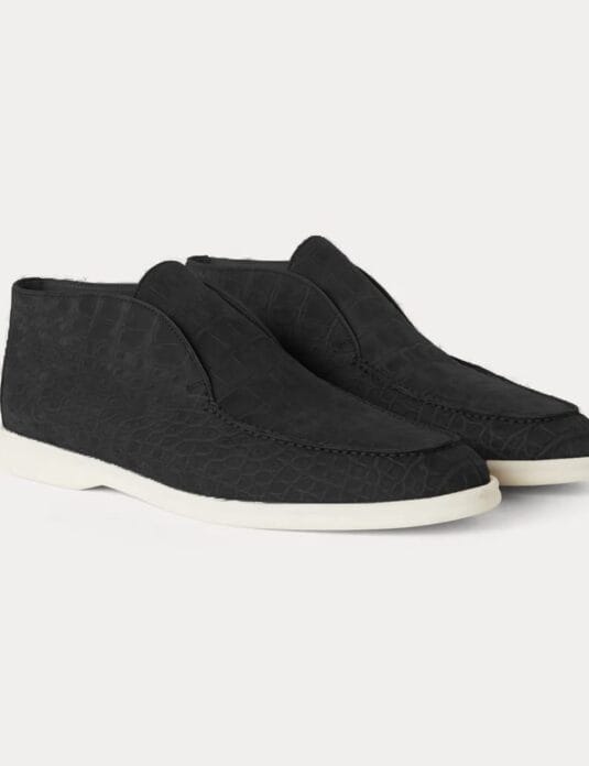 black nubuck crocodile openwalk