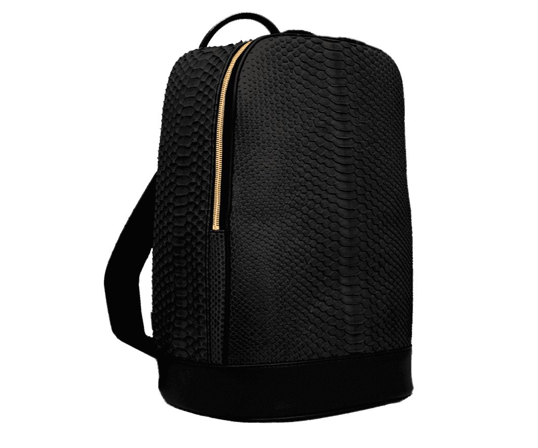 black python backpack
