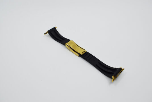 black rolex strap gold buclke