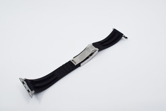blackrolex apple watch band strap silver