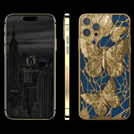 Gold iphone 14 pro max Butterfly Edition