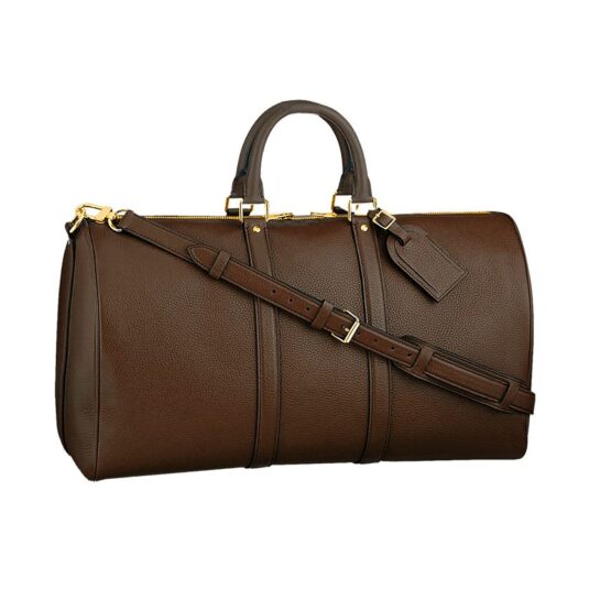brown leather duffle bag weekender