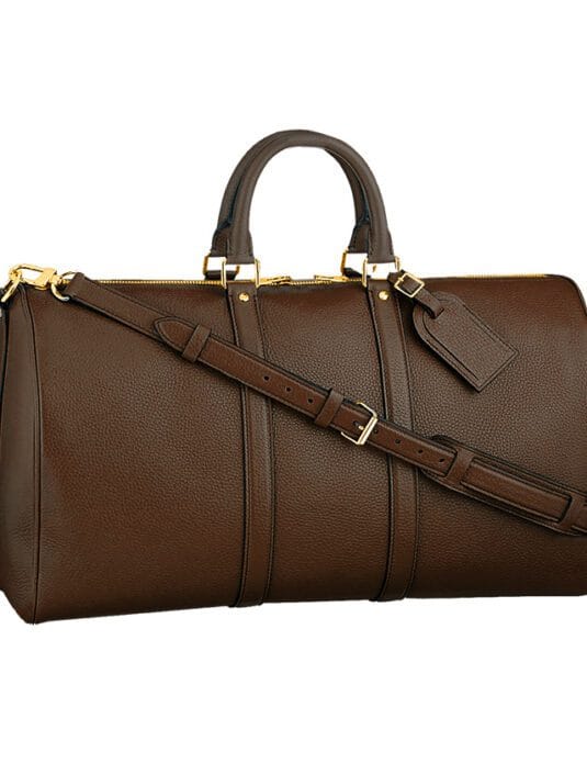 brown leather duffle bag weekender