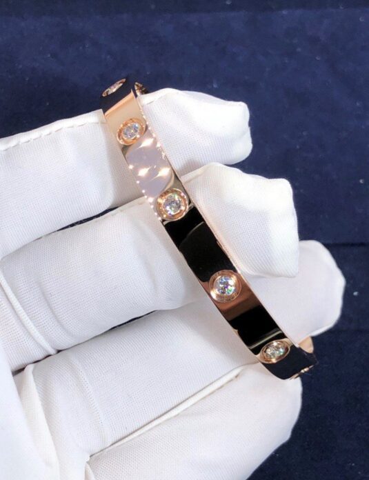 18k gold love bracelet diamonds