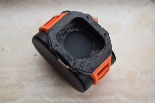 case apple watch ultra carbon front