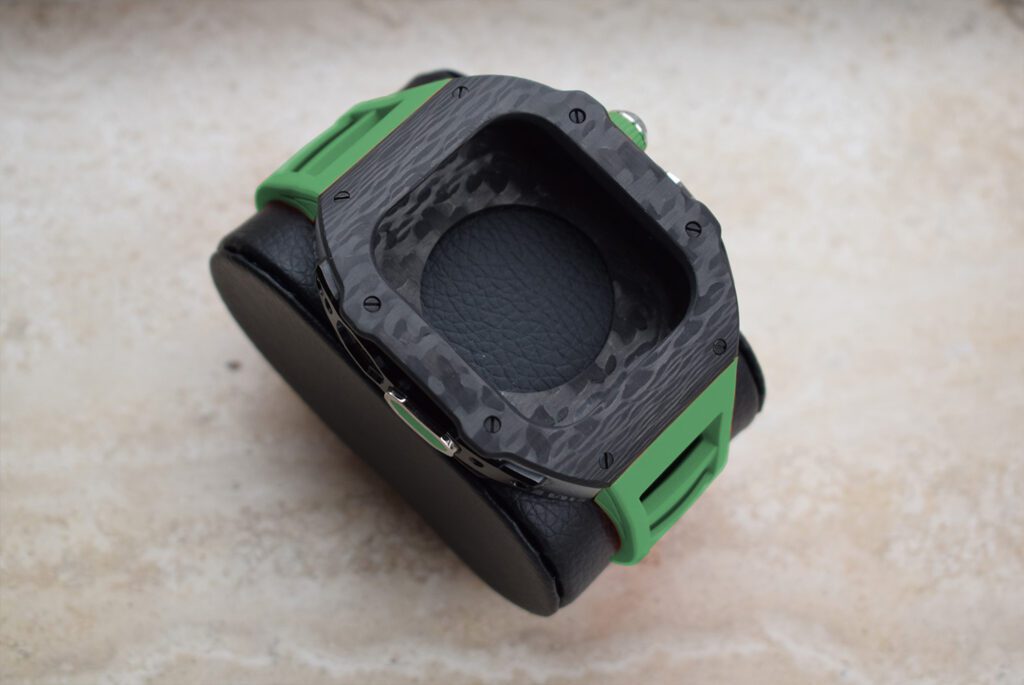 case apple watch ultra carbon richard mille green strap
