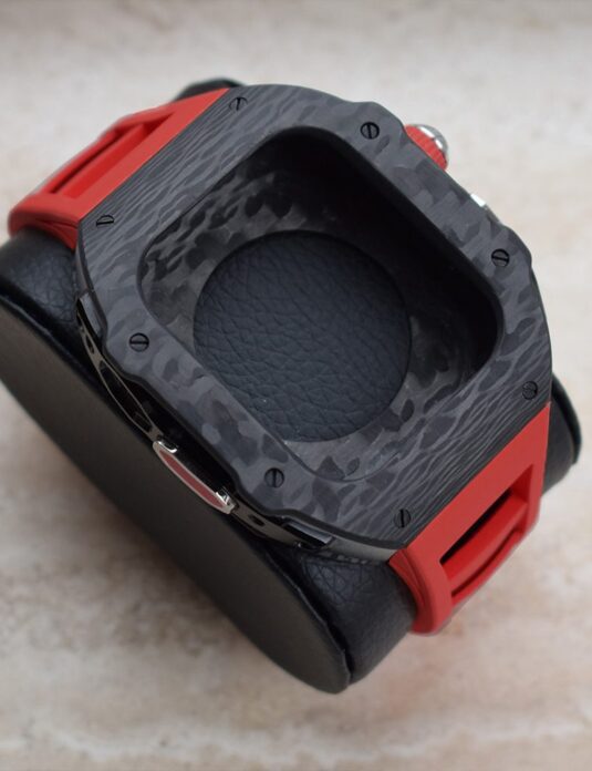 case apple watch ultra carbon richard mille red strap