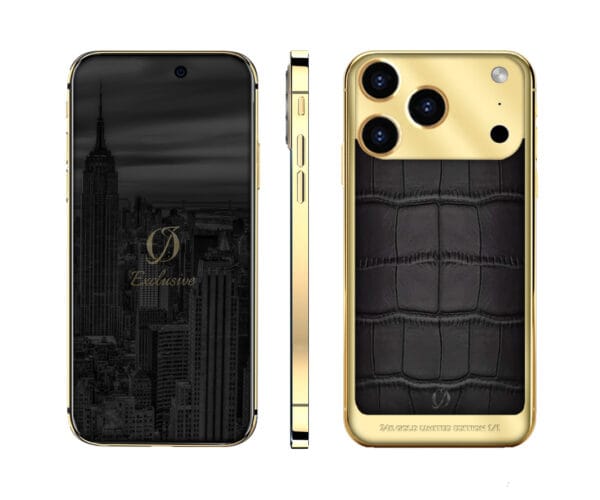 Crocodile 24K Gold Iphone 17 Pro Max