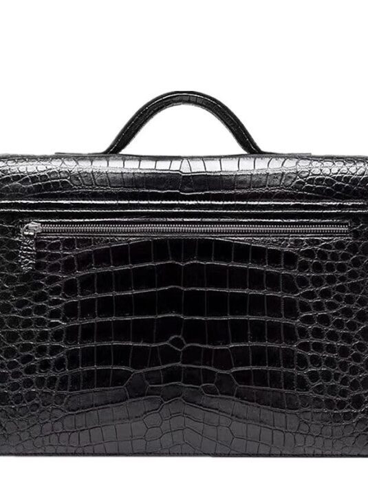 crocodile Leather Lawyers Briefcase Messenger Bag Business Bag for Men2