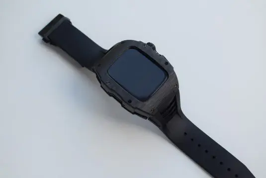 Custom apple watch case carbon black2