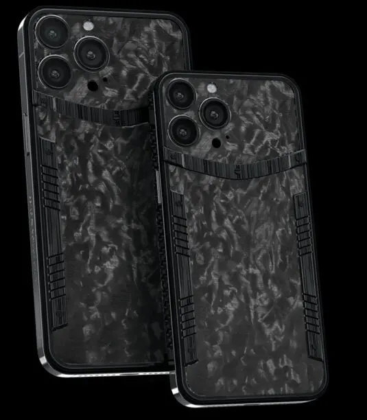 custom iphone 14 pro black carbon 1
