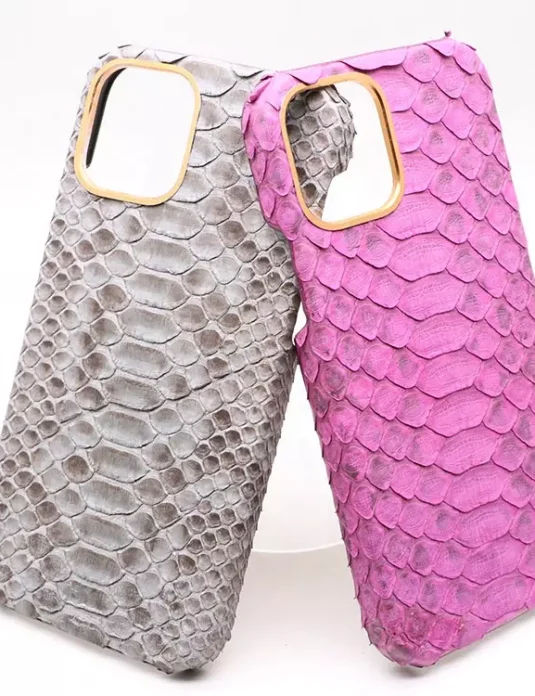 Genuine python luxury iphone case
