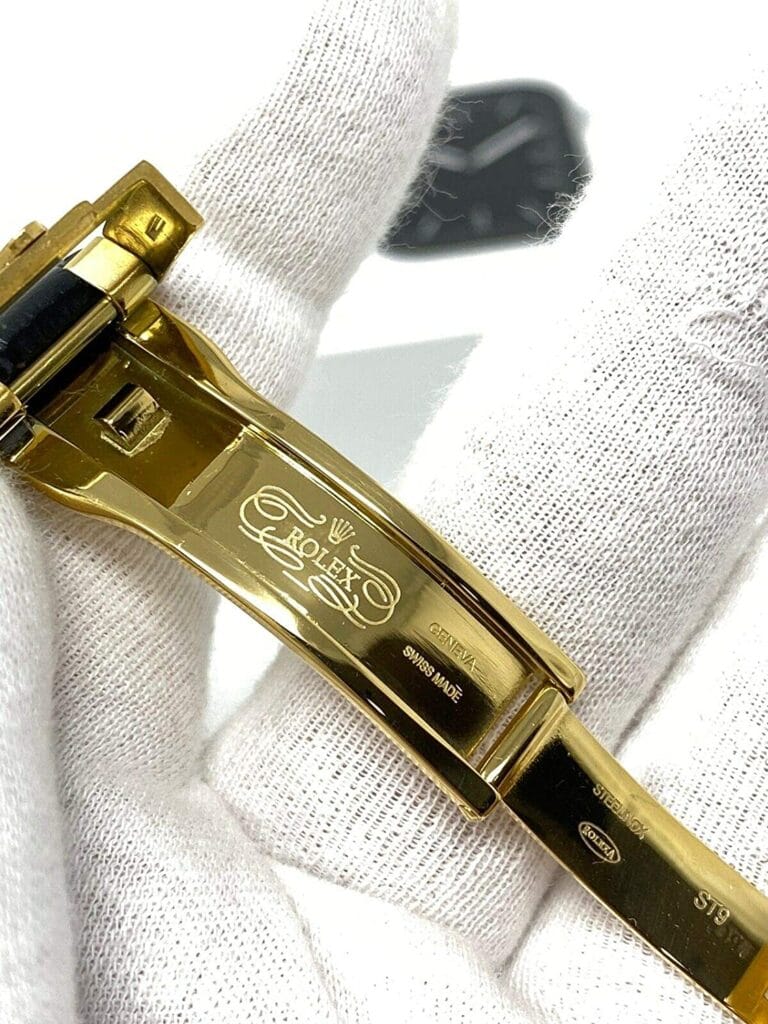 gold apple watch band rolex