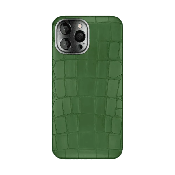 Green crocodile case iphone 14 pro