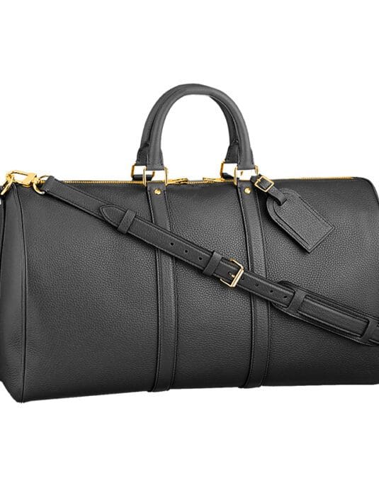 grey leather duffle bag weekender
