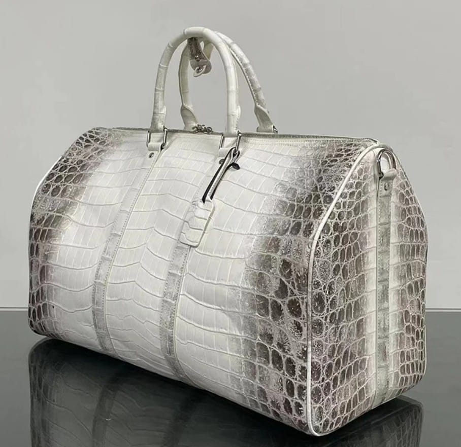 himalayan crocodile duffle bag