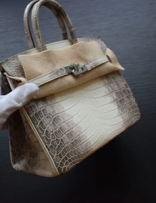 sac à main Kelly en crocodile de l'Himalaya