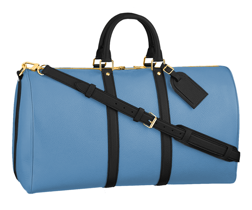luxury-leather-duffle-bag-lv-light-blue