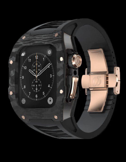 Richard Mille Carbon Apple Watch Gehäuse Roségold