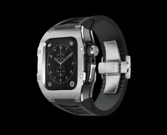 richard mille silver apple watch case